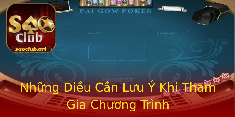 Những Điều Cần Lưu Ý Khi Tham Gia Chương Trình Những Điều Cần Lưu Ý Khi Tham Gia Chương Trình